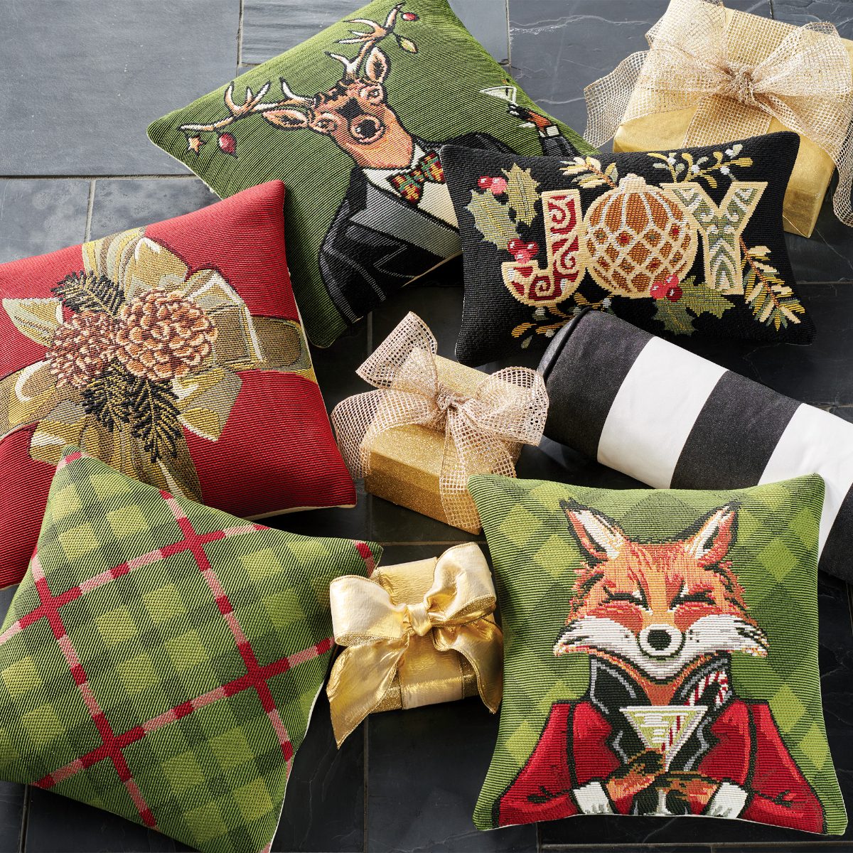 Joyful Christmas Indoor/Outdoor Pillow - Image 5