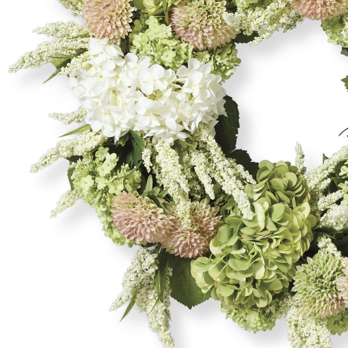 Alternative view of Adela Hydrangea & Dahlia Wreath