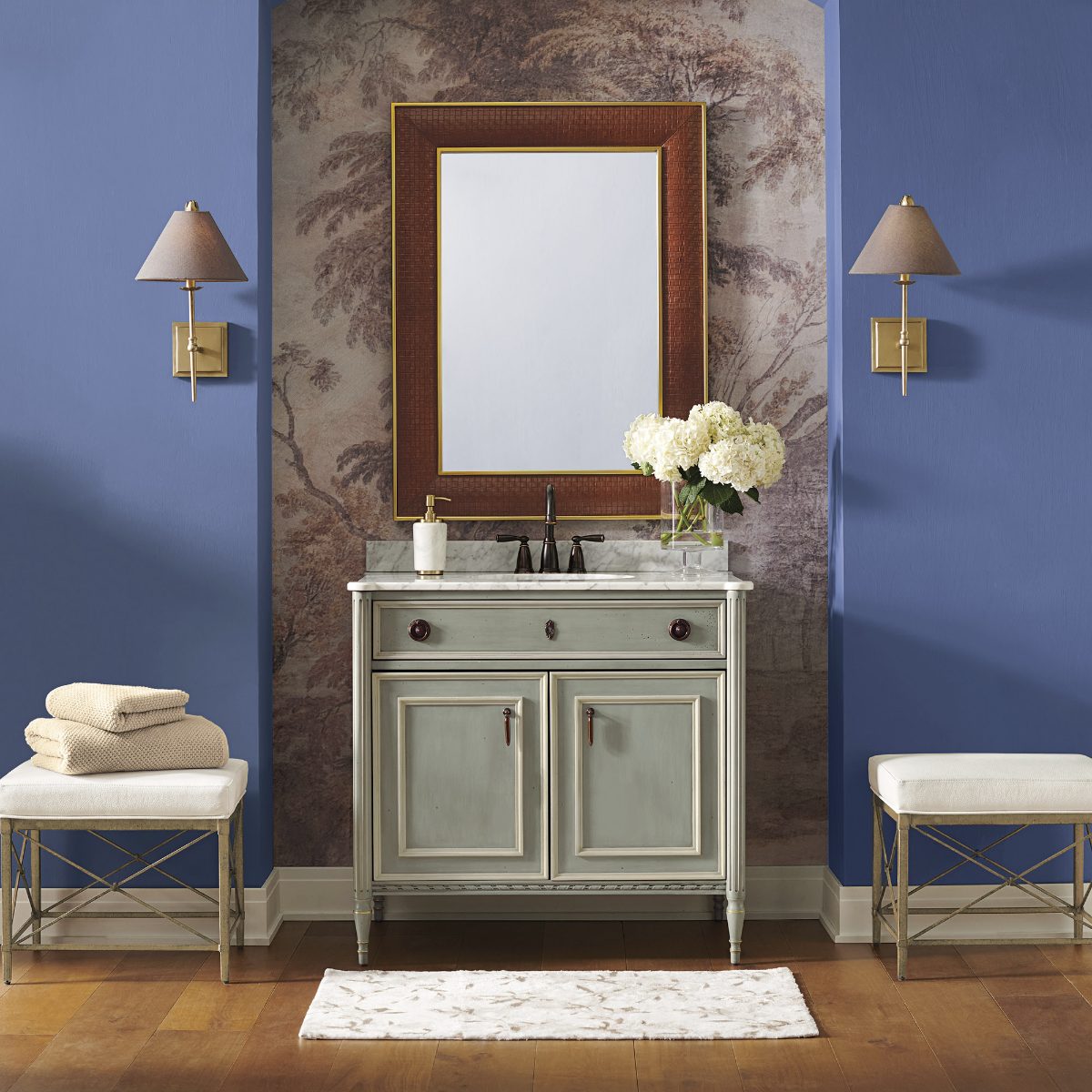 Jules Rectangular Vanity Stool - Image 3