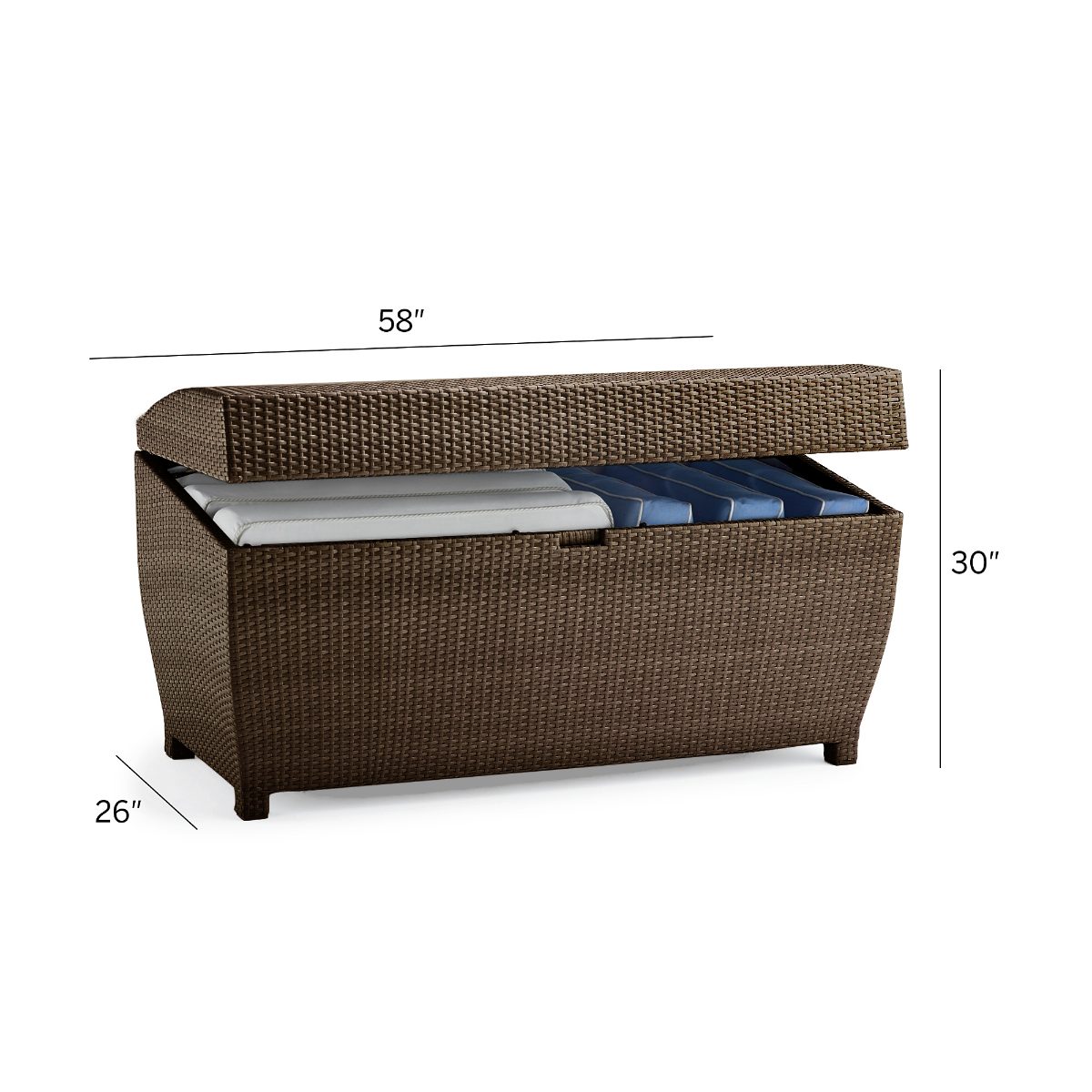 Alternative view of All-weather Wicker Storage Chest