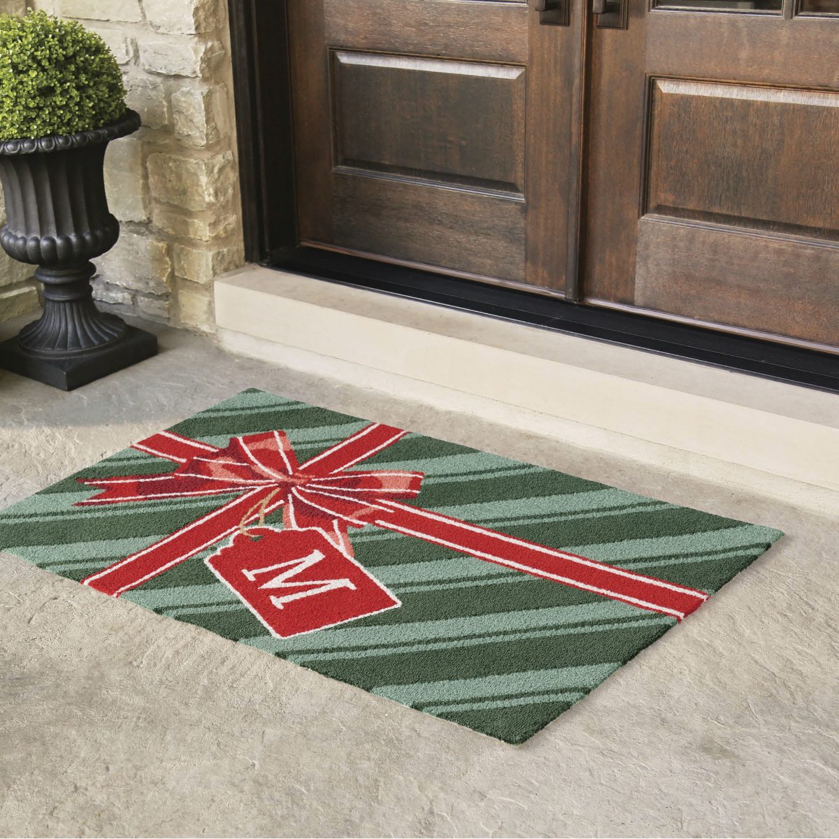 Alternative view of All Wrapped Up Monogram Door Mat