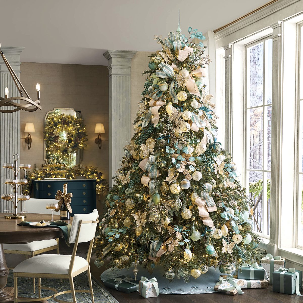 Shimmering Chalet Tree Set