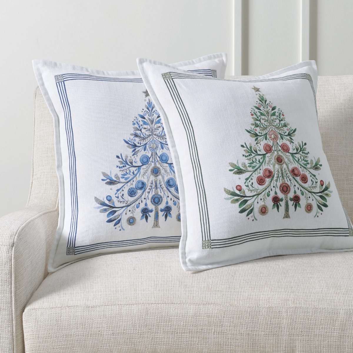 Shimmering Christmas Pillow Cover