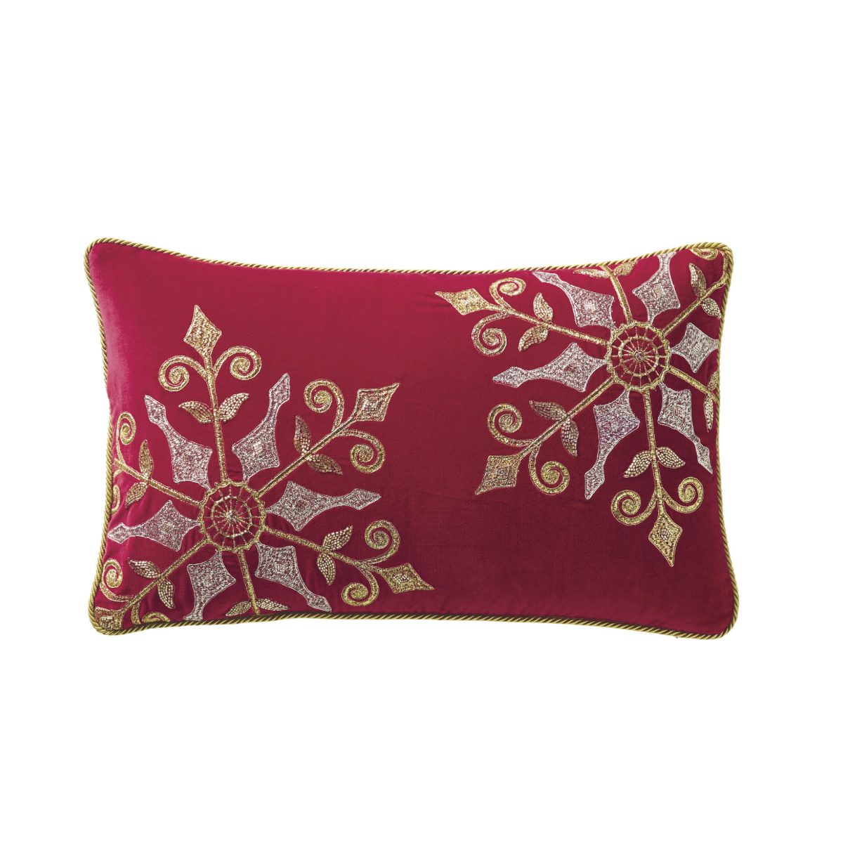 Alternative view of Shimmering Snowflake Pillow Cover